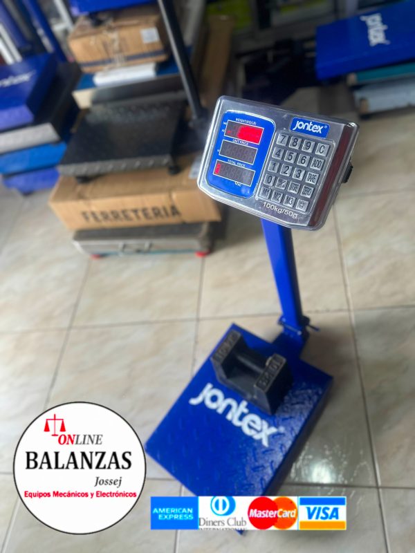 Balanza JONTEX 100KG 220LBS d/piso