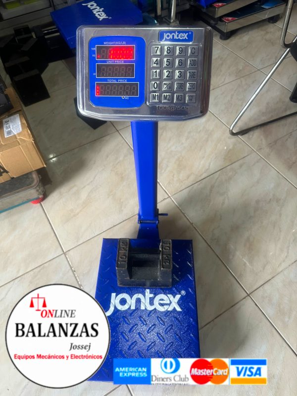 Balanza JONTEX 100KG 220LBS d/piso - Imagen 2