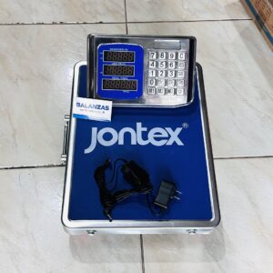 BALANZA JONTEX 100KG INALAMBRICA DE ACERO INOXIDABLE