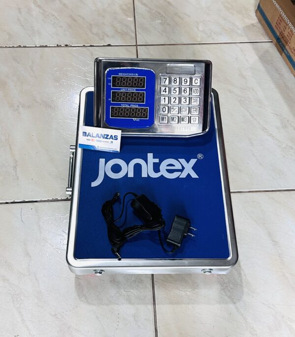 BALANZA JONTEX 100KG INALAMBRICA DE ACERO INOXIDABLE